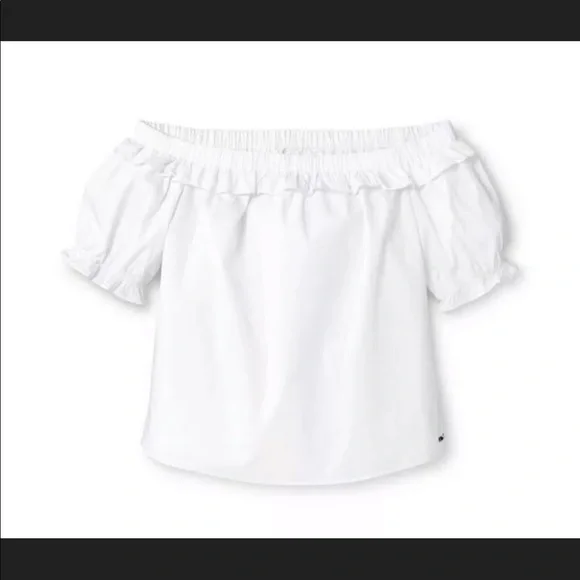 Vineyard Vines White Off the Shoulder Top - Picture 3 of 8